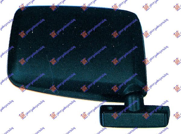 DOOR MIRROR MANUAL BLACK (FLAT GLASS)