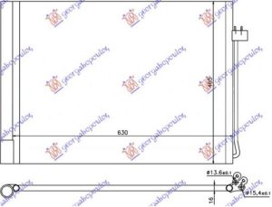 CONDENSER PETROL/DIESEL (590x450x16) (KOYO)