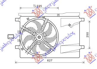 COOLING FAN PETROL - A/C (MAHLE BEHR PREMIUM LINE)