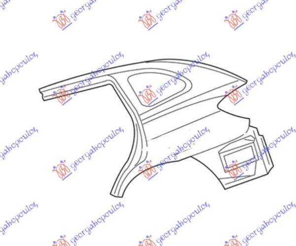 REAR FENDER 5D (O)