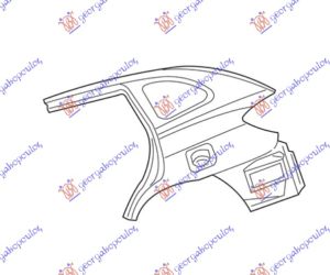 REAR FENDER 5D (O)
