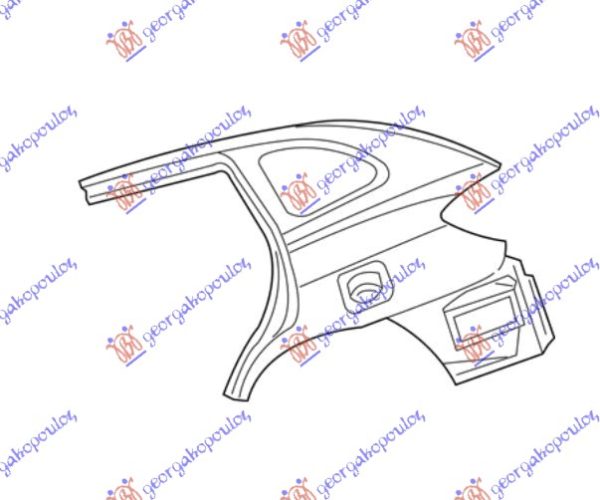 REAR FENDER 5D (O)