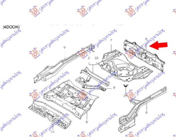 REAR PANEL SDN (O)