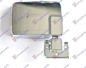 DOOR MIRROR MANUAL CHROME -89 (FLAT GLASS)
