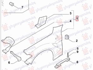 FRONT FENDER (O)