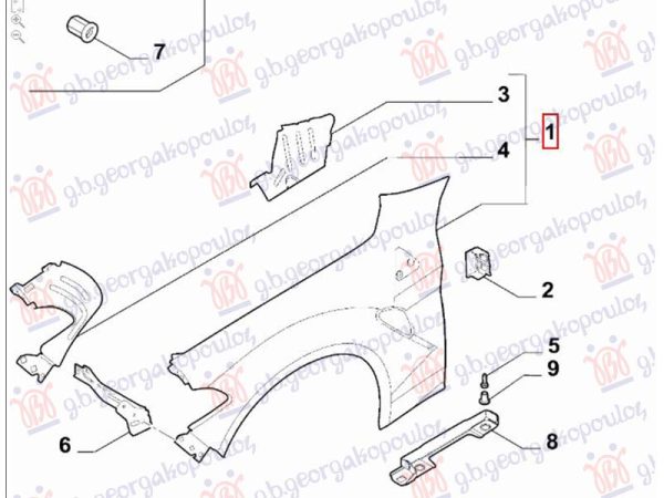 FRONT FENDER (O)