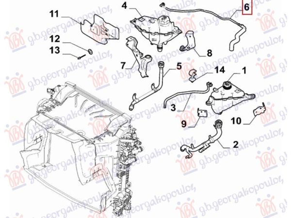 COOLANT HOSE (O)