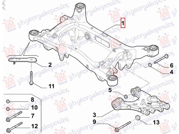 REAR AXLE (O)