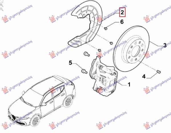 SPLASH PANEL BRAKE DISC REAR (HYBRID) (O)