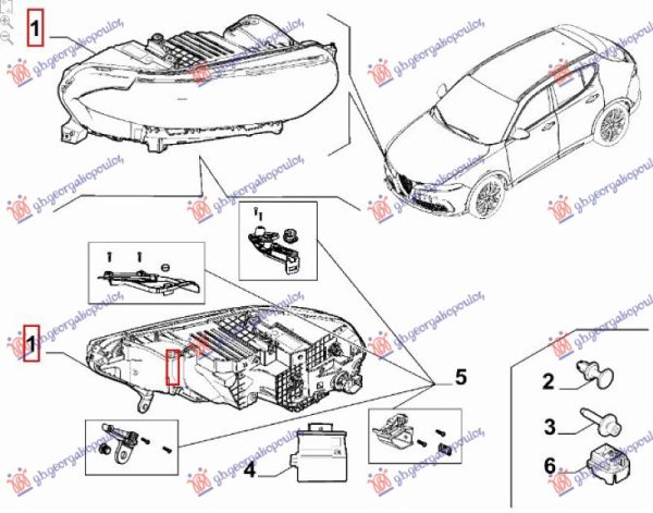 HEAD LAMP FULL LED MATRIX (O)