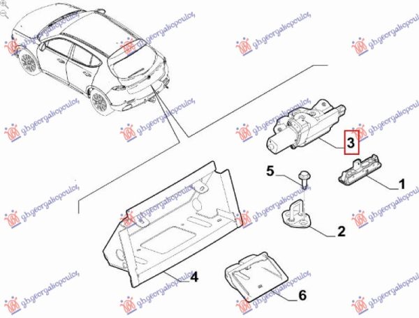 TAIL GATE LOCK ELECTRICAL (AUTO OPENNING) (O)