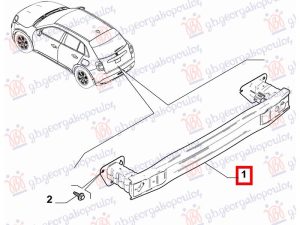 REAR BUMPER REINFORCEMENT (ELECTRIC) (O)