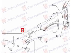 NOSAC BLATOBRANA GORNJI METAL (O) DESNO