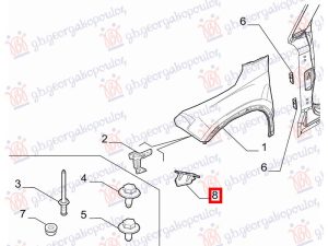 NOSAC BLATOBRANA DONJI METAL (O) LEVO