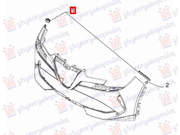 FRONT BUMPER SIDE BRACKET PLASTIC (O)