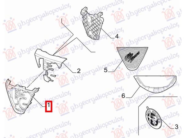 GRILLE FRAME (O)