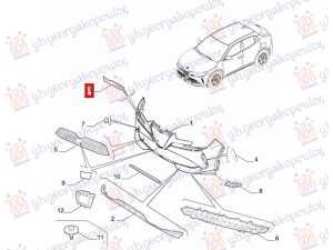 HEAD LAMP MOULDING (O)