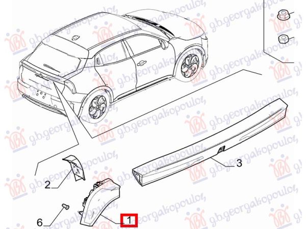 TAIL LAMP OUTER (O)