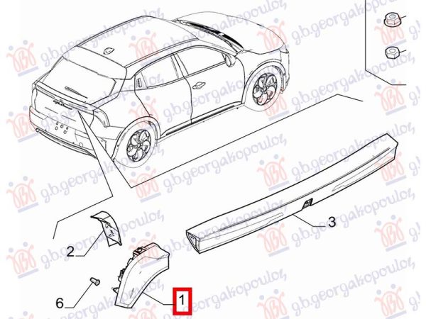 TAIL LAMP OUTER (O)
