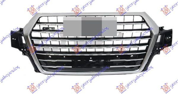 PVC MASKA SVETLO-CRNA (SREBRNE LAJSNE) (SREBRNI OKVIR) (S-LINE)
