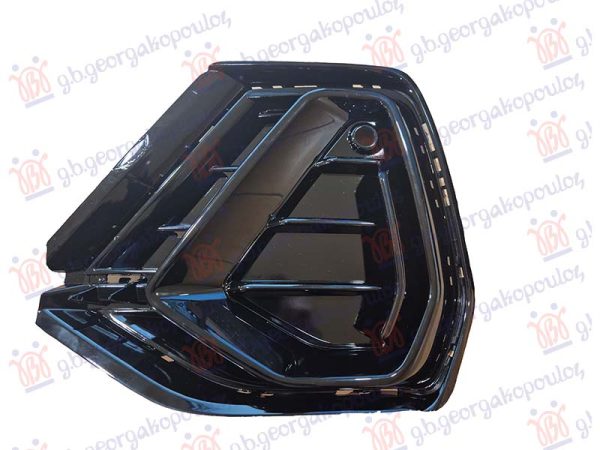 FRONT BUMPER GRILL GLOSS BLACK COMPLETE (S-LINE)