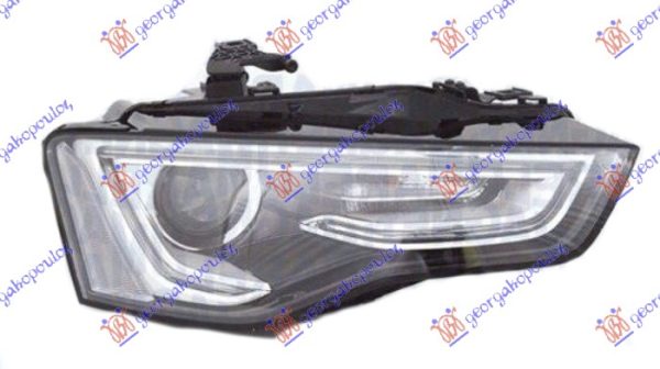 HEAD LAMP Bi-XENON BLACK (W/LED DRL) (E) (MARELLI)