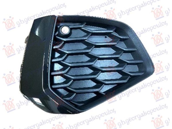 FRONT BUMPER GRILLE (BLACK W/BLACK MOULDING) (W/1 PDC) (S-LINE)