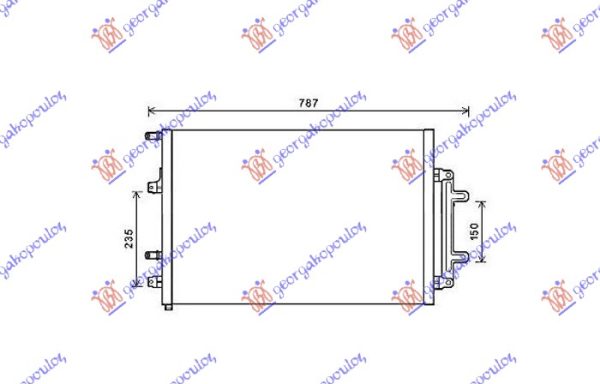 HLADNJAK MOTORA DODATNI 3.0/4.0 TFSi BENZIN (615x430x16)