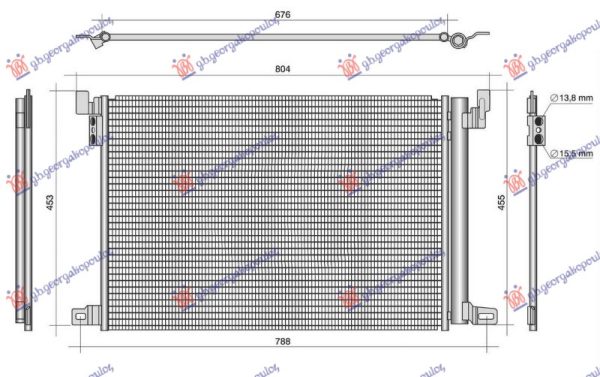 CONDENSER 3.0 PETROL/HYBRID-DIESEL (650x452x12) (KOYO)