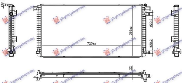 HLADNJAK MOTORA (720x369x22)