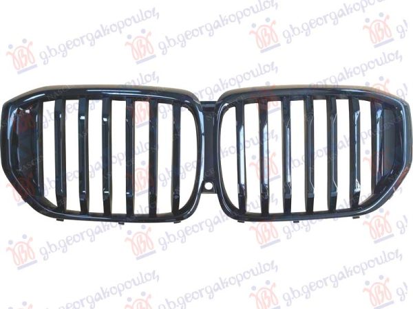 GRILLE PAINTED BLACK (W/CAMERA)