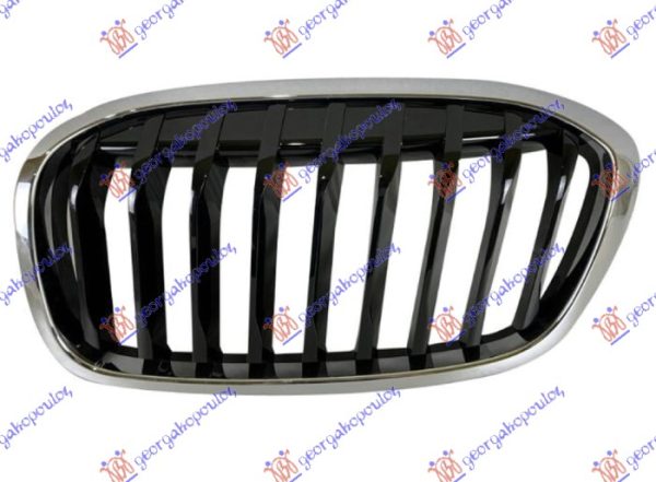 PVC MASKA HROM/SJAJ-CRNA (SPORT LINE/M-SPORT) LEVO