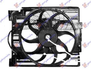 VENTILATOR KOMPLET (BENZIN) (400mm) (4 PIN)
