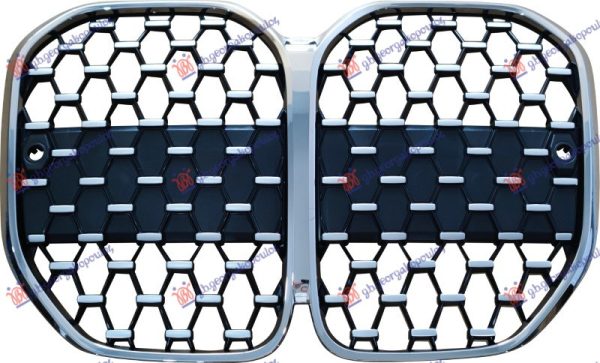 PVC MASKA DIJAMANT CRNA/SREBRNA/HROM (2 SENZORA)
