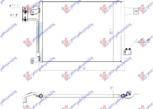 HLADNJAK KLIME 3.6/3.8i BENZIN - 2.8 CRD DIZEL (MAN) (470x350x16) -12
