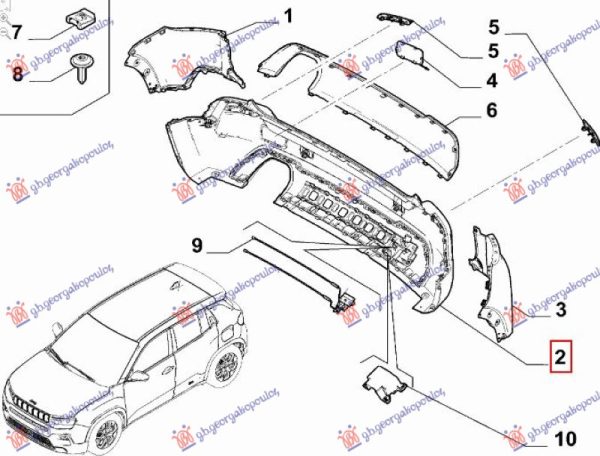 REAR BUMPER (O)(LIMITED)