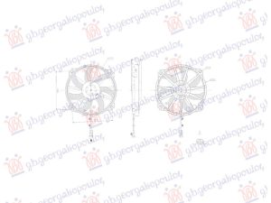 VENTILATOR BENZIN/DIZEL (2 PIN) (240W)