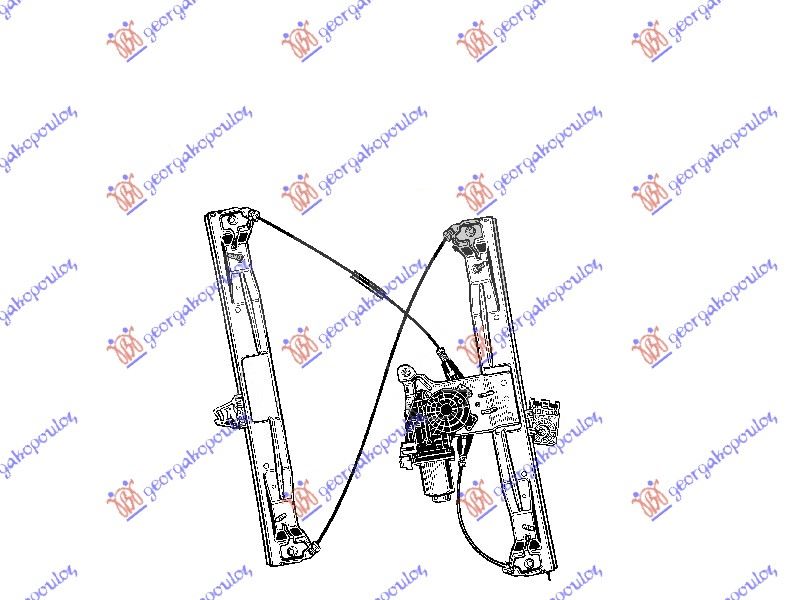 FRONT WINDOW REGULATOR ELECTRICAL COMFORT (A QUALITY)