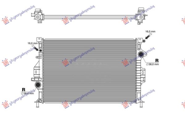 HLADNJAK MOTORA BENZIN/DIZEL (650x410x26) (CALSONIC TIP) (VALEO)