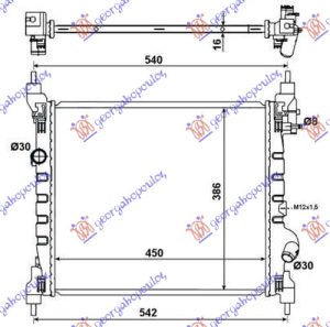HLADNJAK MOTORA 1.0/1.2i 16V (45x39x17) (KOYO)