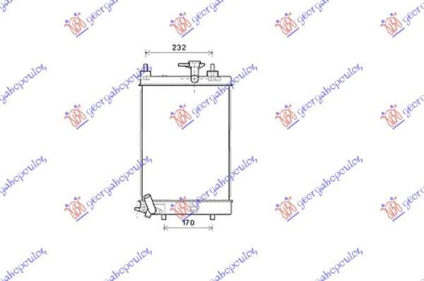 HLADNJAK MOTORA 1.0 BENZIN (MAN) (400x300x16)