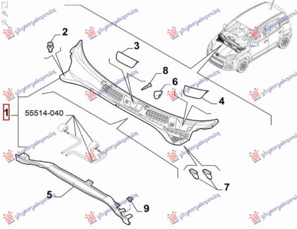 WIPPER PANEL PLASTIC (O)