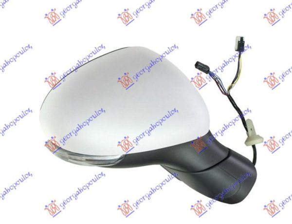 DOOR MIRROR ELECTRICAL HEATED FOLDABLE W/CHROME COVER (W/SIDE LAMP & SENSOR) (CONVEX GLASS)