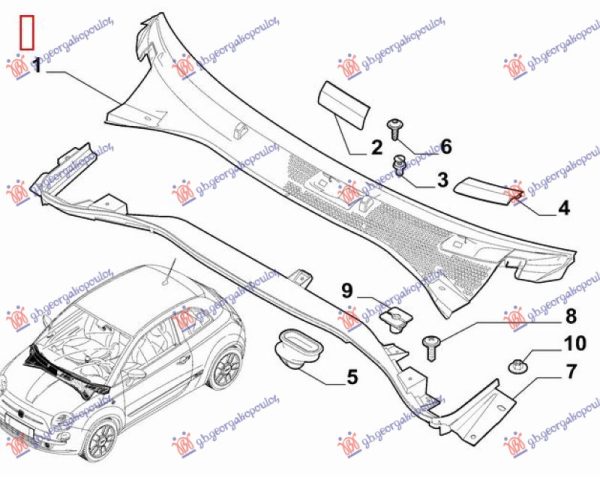 WIPPER PANEL PLASTIC (O)