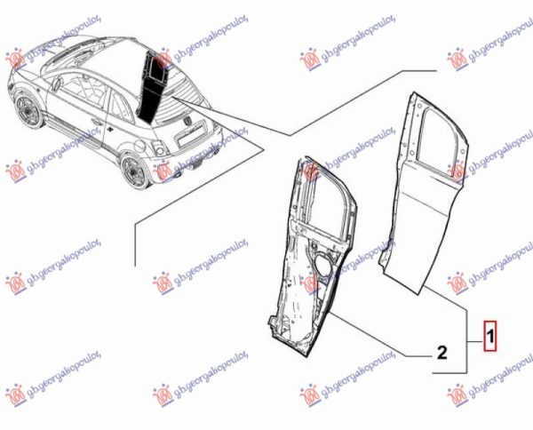 REAR DOOR (3+1) (O)