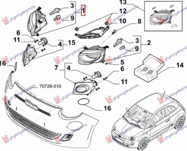 HEAD LAMP FULL LED (O)