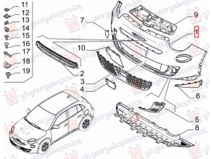 FRONT BUMPER (O)