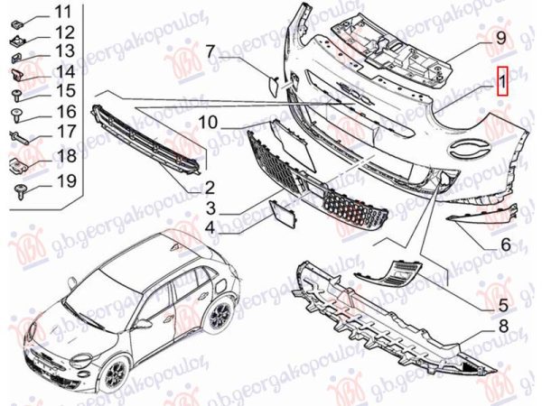 FRONT BUMPER (O)
