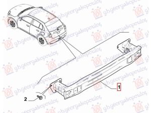 REAR BUMPER REINFORCEMENT (HYBRID) (O)