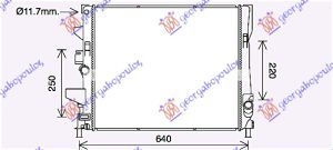 HLADNJAK MOTORA 1.0 EcoBoost (AUTO) (547x448x26) 15-